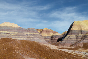 Beautiful Striped Layers in the Painted Desert