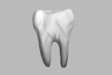 White shining tooth, concept whitening of human tooth. Teeth protection, tooth care dental medical icon.