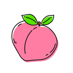 Fototapeta premium peach icon