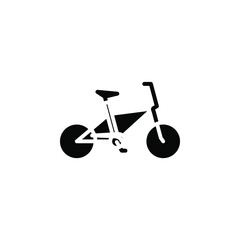 Fototapeta na wymiar Bike, Bicycle Solid Icon Vector Illustration Logo Template. Suitable For Many Purposes.