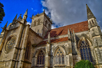 Dives sur Mer; France - november 27 2021 : Notre Dame church