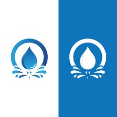 Water drop Logo Template vector