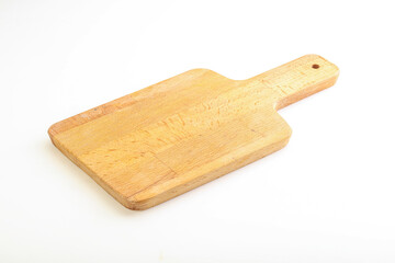 Wooden board for kitchen isolated