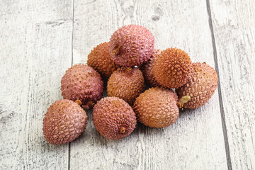 Tropical sweet exotic fruit lychee