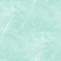 Mint green marble slab. Natural stone pattern. Seamless background. 