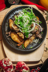 grilled chicken with vegetables