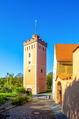 Roter Turm, Rathaus, Kamenz, Sachsen, Deutschland 