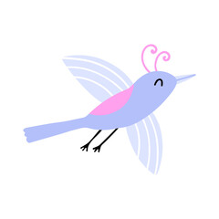 Cute Hand-drawn Bird Vector Illustration