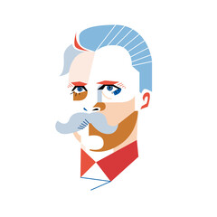 portrait of Nietzsche