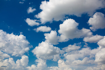 Beautiful clouds against the blue sky.
