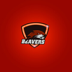 Beaver logo mascot gaming 