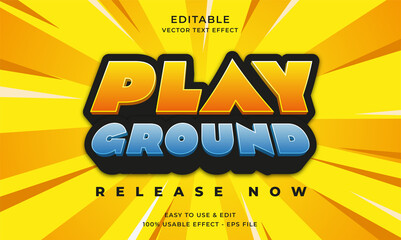 playground editable text effect template 