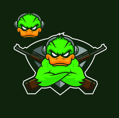 duck macot logo esports