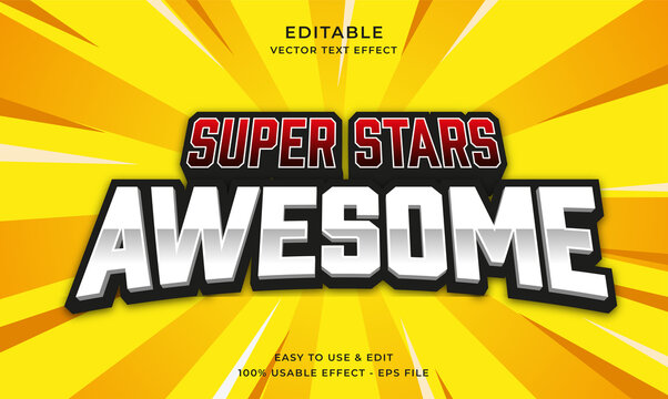 awesome editable text effect template