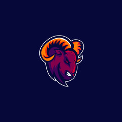 goat mascot logo esports gaming 