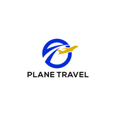 Plane Logo Design Concept Vector