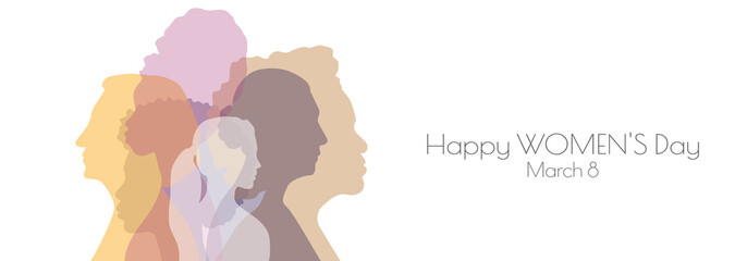 Happy Women's Day card.