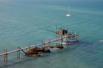 Punta Aderci Nature Reserve - Costa dei trabocchi - Abruzzo - The splendid trabucco (ancient...