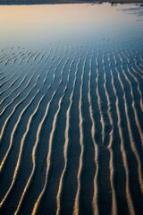 The sea in winter in Grado. Friuli