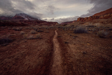 Marble Canyon in Arizona. Reddish landscape