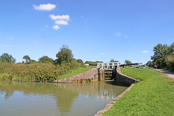 Fototapeta premium Caen Hill canal locks, Devizes, England 