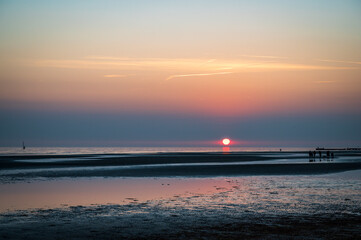 The sea in winter in Grado. Friuli