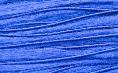 Dreadlocks close-up. Braided by a master hairdresser in the salon, hair braided in dreadlocks. African braids on a white background.