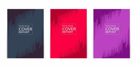 Vector collection of abstract design cover templates.