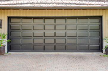 Garage door in Vancouver, Canada.