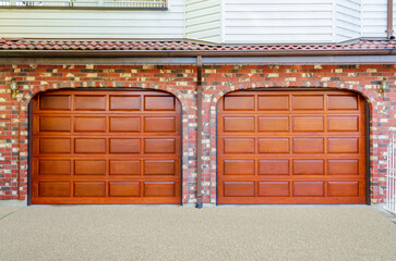 Garage door in Vancouver, Canada.