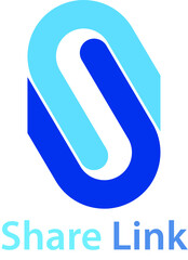 Letter s+link icon Share logomark | Share logo concept