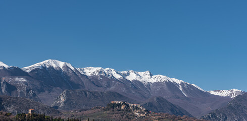 Molise, Italy.  Spectacular winter panorama.