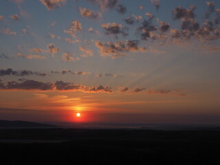 Sunset or dawn, beautiful nature, travel