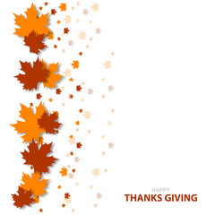 Fototapeta na wymiar Vector illustration of thanksgiving invitation and greeting card, prints and posters. 