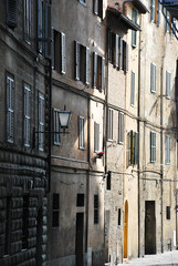 Fototapeta premium Old tenement houses