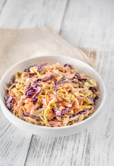 Bowl of Coleslaw salad
