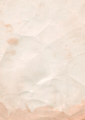 Bloody paper texture. Retro photo paper. Old antique sheet paper texture. Announcement board. Blood...