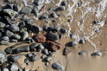 stones and sea, sea surf
