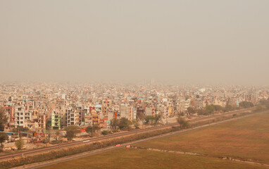 Delhi city in India, urban view