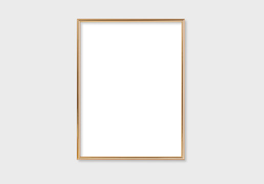 Layout with one gold frame