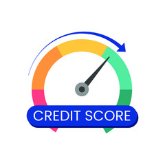 Credit Score Income Banking Service Credit Report Icon Sign Symbol Design Vector