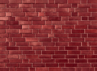 Red brick texture wall background.