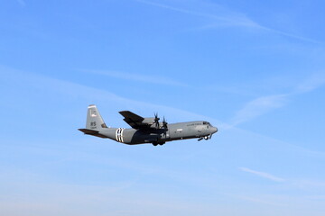 Fototapeta na wymiar Lockheed C-130J Super Hercules