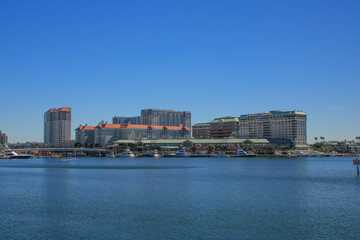 Fototapeta premium View of Davis Island where many tourists from around the US come to see Tampa, Florida.