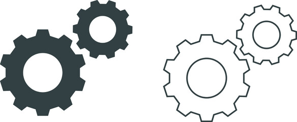 Setting icon. Line, glyph and filled outline colorful version, tailors scissors outline and filled vector sign. Cutting symbol, logo illustration. Different style icons set. Pixel perfect vector