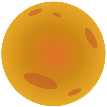 Planetoide en vector, Sol gran astro