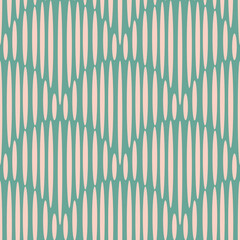 Abstract scallop vector pattern seamless background. Backdrop with grunge textured shell shapes made from single brush strokes. Pink blue design. Wave scale style modern repeat all over print.