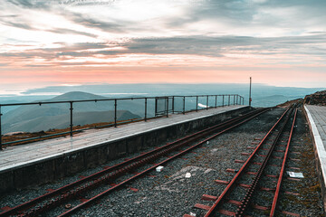 Snowdon Peak at Sunset
