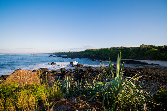 Nature, view point in Costa Rica&acute;s Beach, San Juanillo.