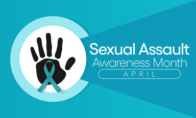 Sexual Assault awareness month is observed every year in April, to raise public awareness and educate communities and individuals on how to prevent Sexual Violence. Vector illustration